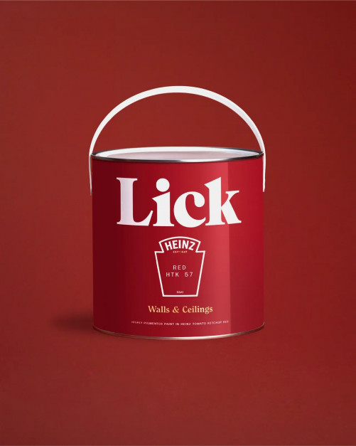 Farba Lick w odcieniu ketchupu Heinz / Materiały prasowe Lick