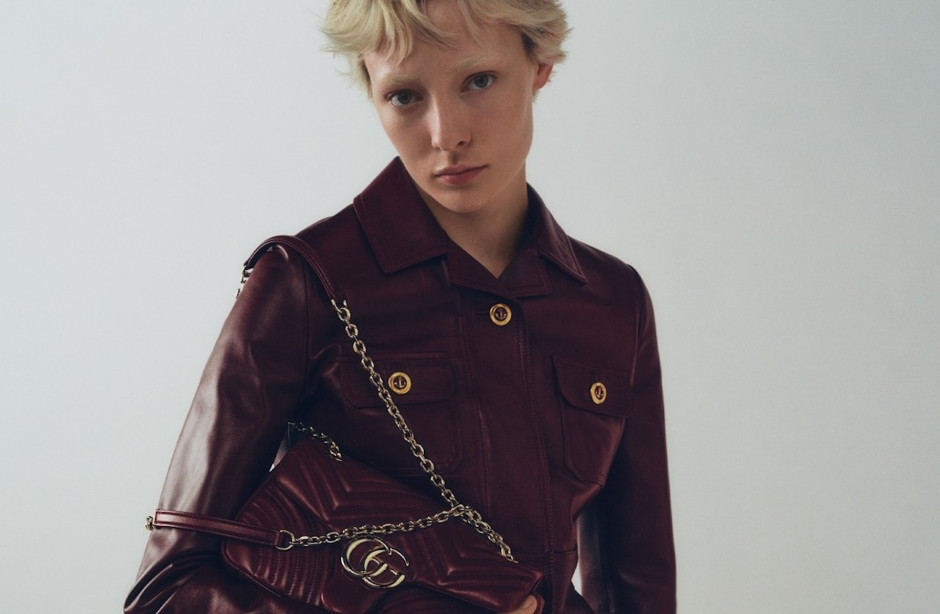 Campagna pubblicitaria per Gucci - casa di moda appartenente al gruppo Kering/Gucci