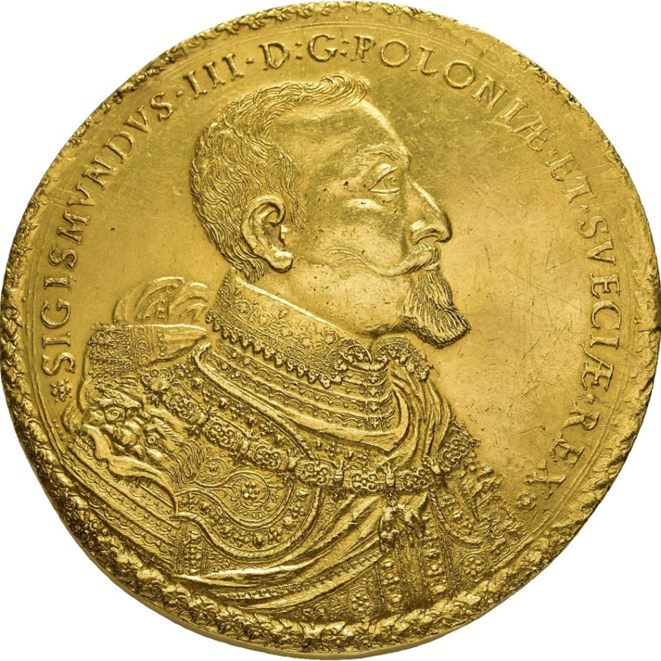 Chocim coin with the image of Sigismund III Vasa / Oslo Myntgalleri