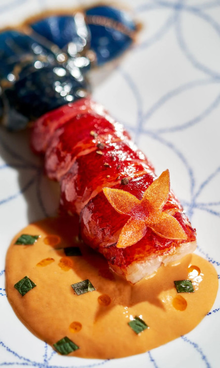 Main course from the Louis Vouitton restaurant in St. Stropez/photo: press materials of the White 1921 hotel