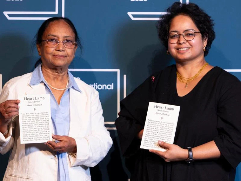 Banu Mushtaq e Deepa Bhasthi / foto: Fundação Booker Prize, David Parry, materiais de imprensa