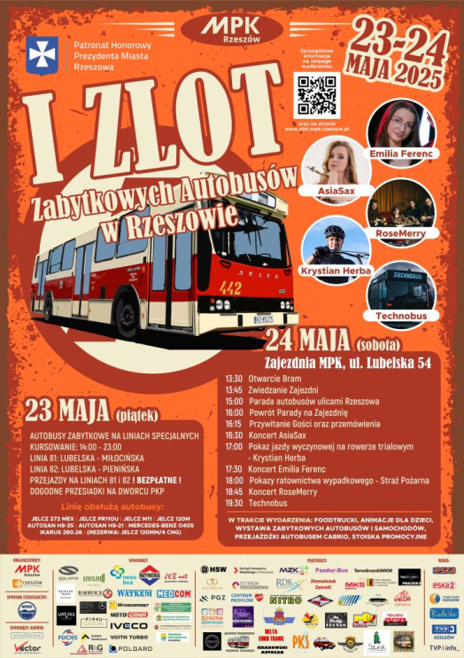 Rally van klassieke bussen in Rzeszów/foto. mat. pers