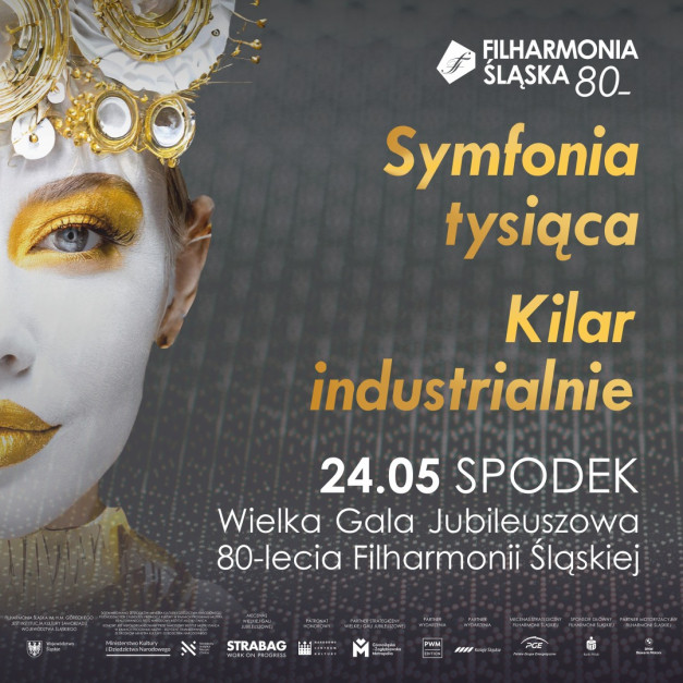 Cartaz promovendo a Grande Gala do Jubileu do 80º Aniversário da Filarmônica da Silésia / foto: materiais promocionais