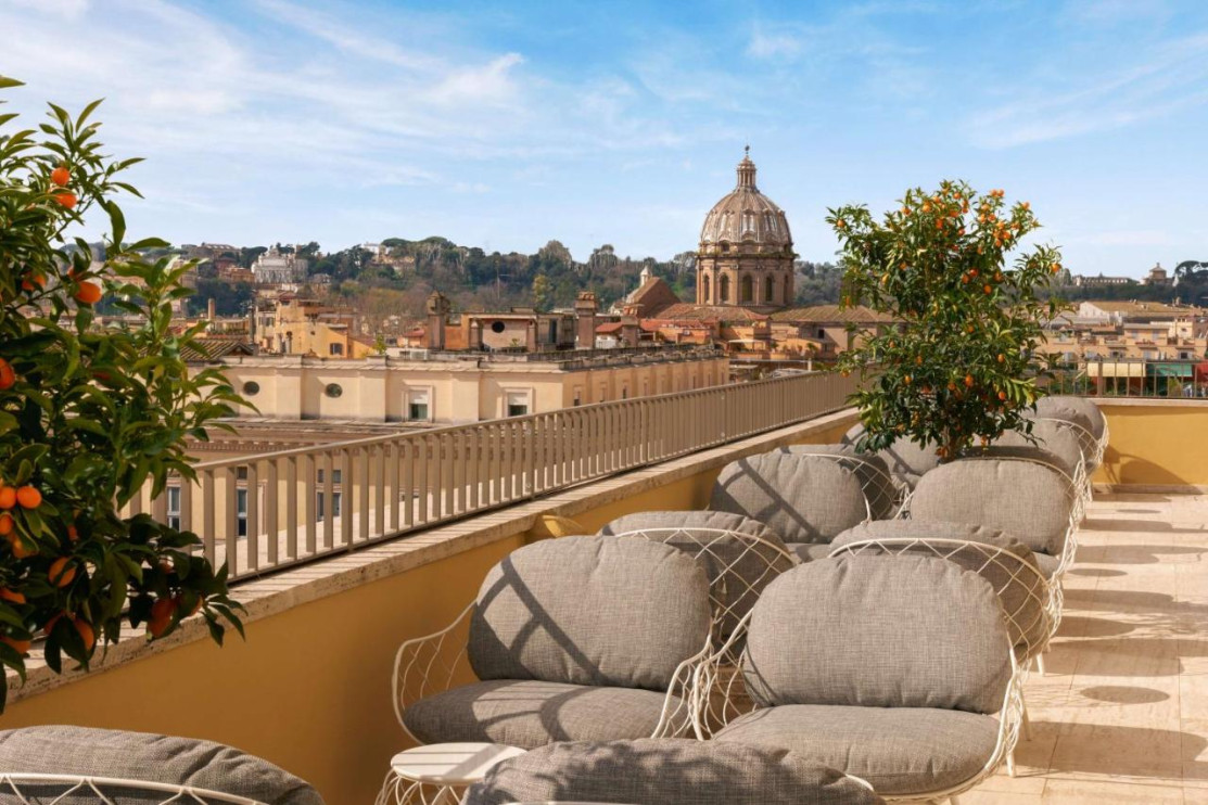 Terrazza del Radisson Collection Hotel, Roma Antica/foto Booking.com