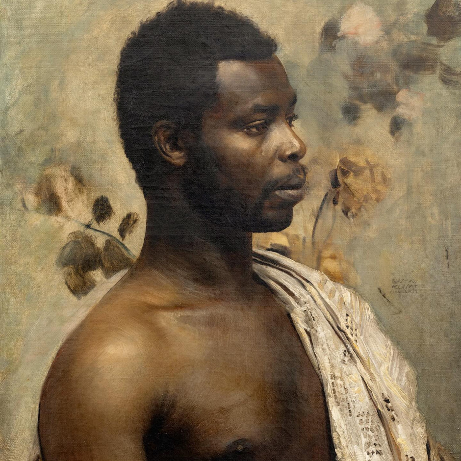 Portrait by Gustav Klimt, Prince William Nii Nortey Dowuona, 1897, Wienerroither & Kohlbacher gallery / Wienerroither & Kohlbacher, Facebook