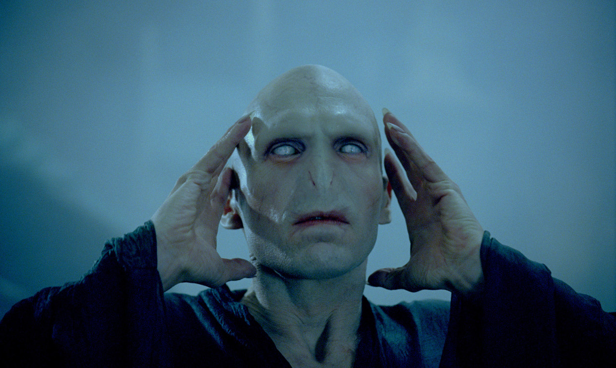 Ralph Fiennes dans le rôle de Lord Voldemort/photo d'un cadre du film