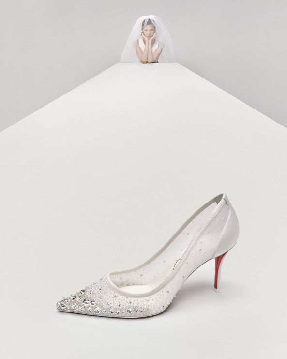 Nouvelle collection mariage Christian Louboutin Bridal 2025/photo. tapis. Communiqués de presse de Christian Louboutin