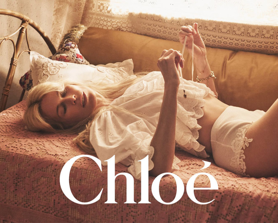 Claudia Schiffer na campanha de verão da marca Chloe / materiais de imprensa