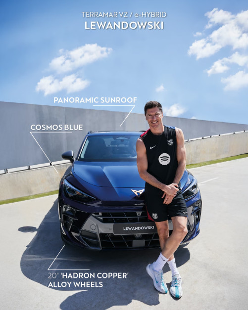 Robert Lewandowski / foto: materiais de imprensa da Cupra