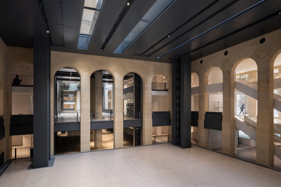 Interior of the future Fondation Cartier headquarters, place du Palais-Royal, Paris, 2025, © Jean Nouvel / ADAGP, Paris, 2025. Photo © Martin Argyroglo