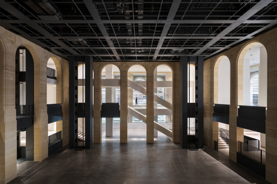 Interior of the future Fondation Cartier headquarters, place du Palais-Royal, Paris, 2025, © Jean Nouvel / ADAGP, Paris, 2025. Photo © Martin Argyroglo