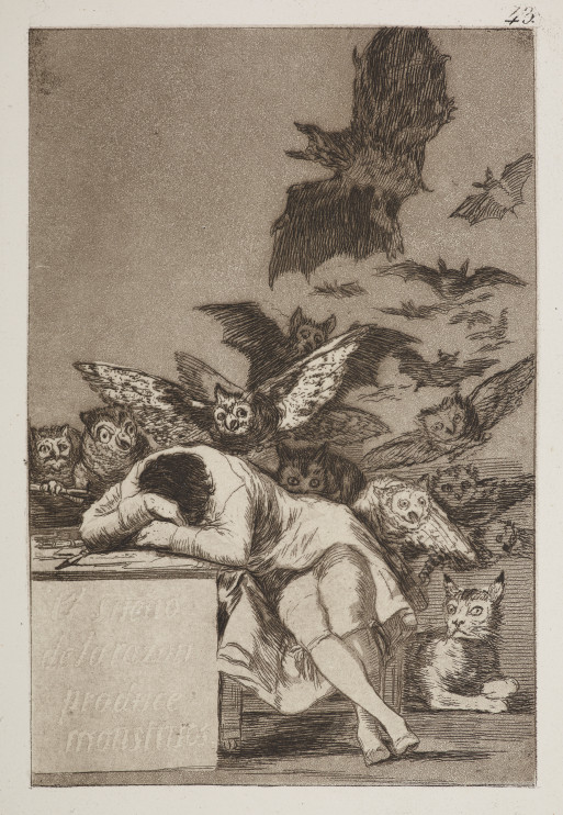 Francisco José de Goya y Lucientes Quando a razão dorme, os monstros despertam / materiais de imprensa do Museu Manggha de Cracóvia