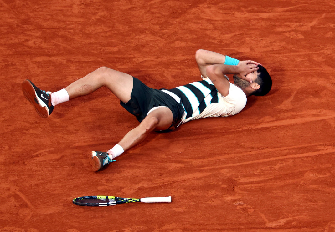 Carlos Alcaraz - final de Roland Garros 2025 / PAP