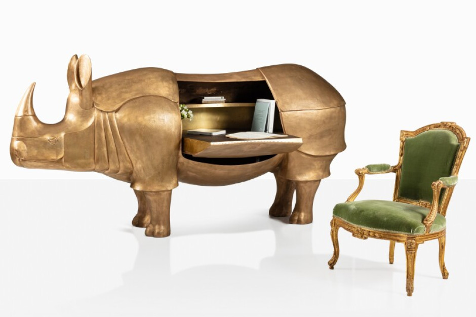 Франсуа-Ксавье Лаланн, скульптурный стол Grand Rhinoceros II, 2003 г. / Sotheby's