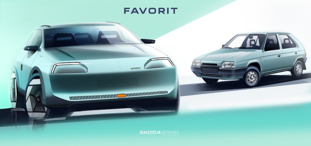 Skoda Favorit EV - elektrisch autoconcept / persmateriaal