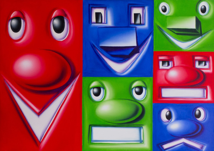 Kenny Scharf, Block Heads, 2016 / foto: materiali stampa MAM Shanghai