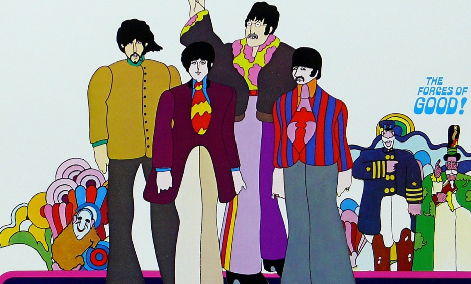 Fragmento del cartel de la película Yellow Submarine / foto: material promocional