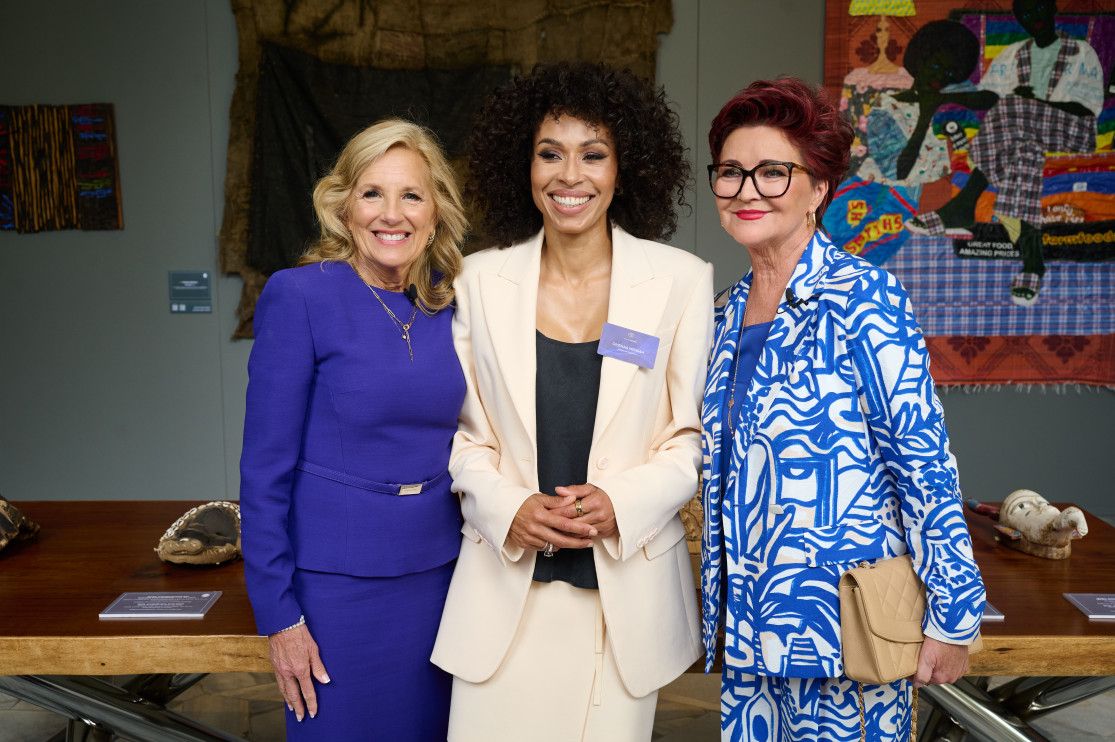 Dra. Jill Biden, Omenaa Mensah y Jolanta Kwaśniewska / material de prensa