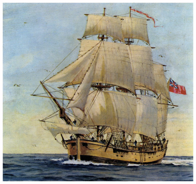 HMS Endeavour/foto: Wikipedia di pubblico dominio