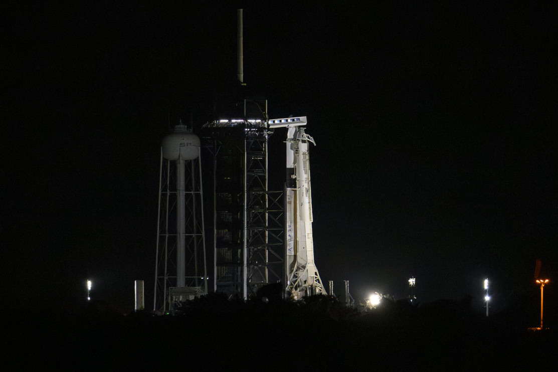 A Falcon 9 rocket being prepared for launch on June 25, 2025 / Getty Images