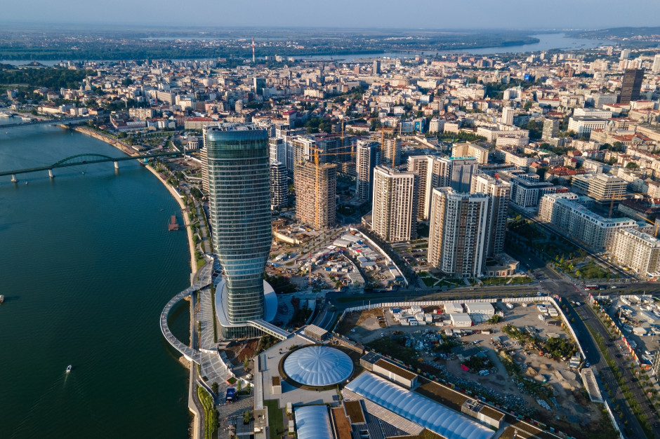 Luftaufnahme von Belgrad, der Hauptstadt Serbiens / Shutterstock