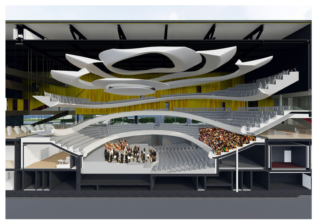 The new headquarters of Sinfonia Varsovia in Warsaw's Praga district / materials by Atelier Thomas Pucher