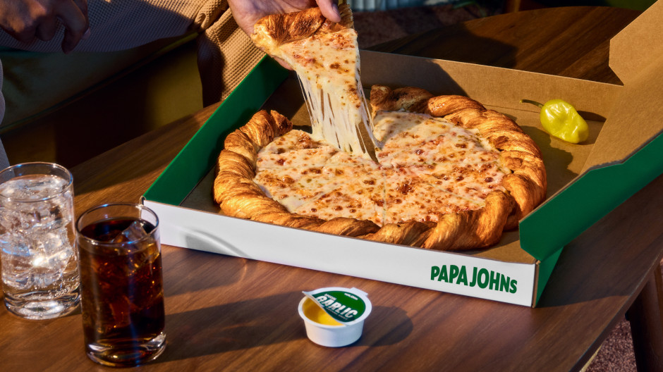 Pizza croissant / foto: materiali stampa di Papa Johns