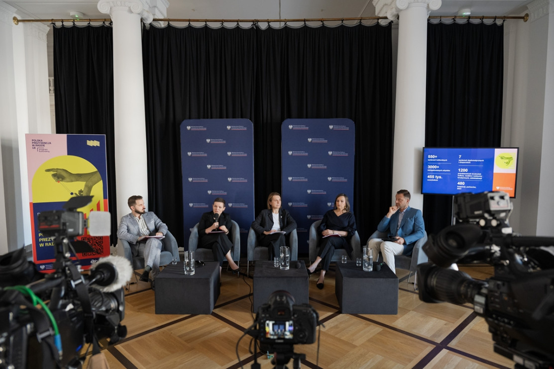 Summary of the Polish Presidency of the EU Council - press conference / press materials of the Ministry of Culture and National Heritage, photo by Kuba Celej