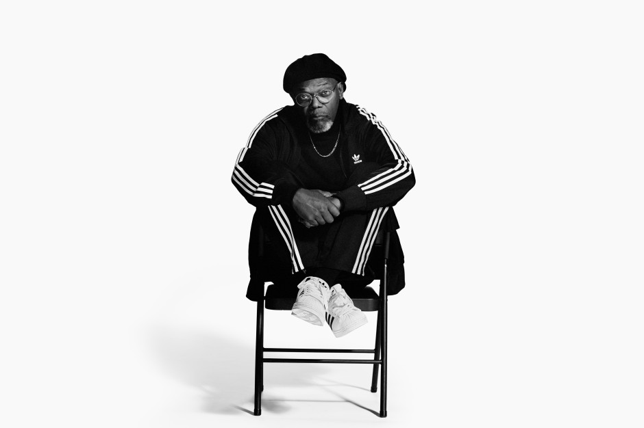 Samuel L. Jackson nella campagna Adidas / mat. press Adidas