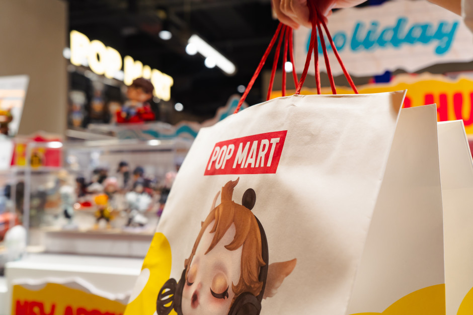 Sacola promocional da Pop Mart / Shutterstock