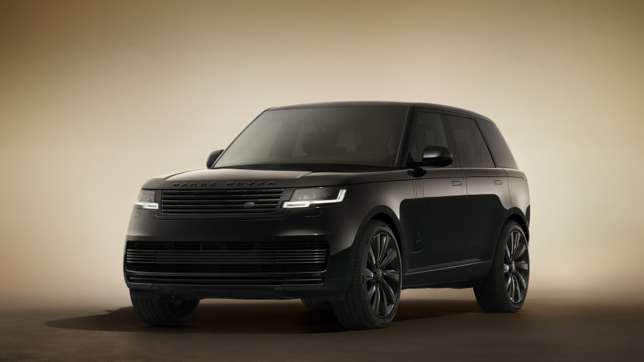Range Rover SV Zwart / foto: Land Rover persmateriaal