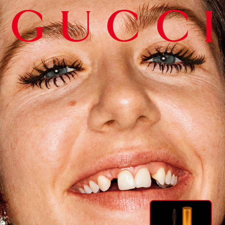 Dani Miller in de Gucci-campagne / foto: Gucci-persmateriaal