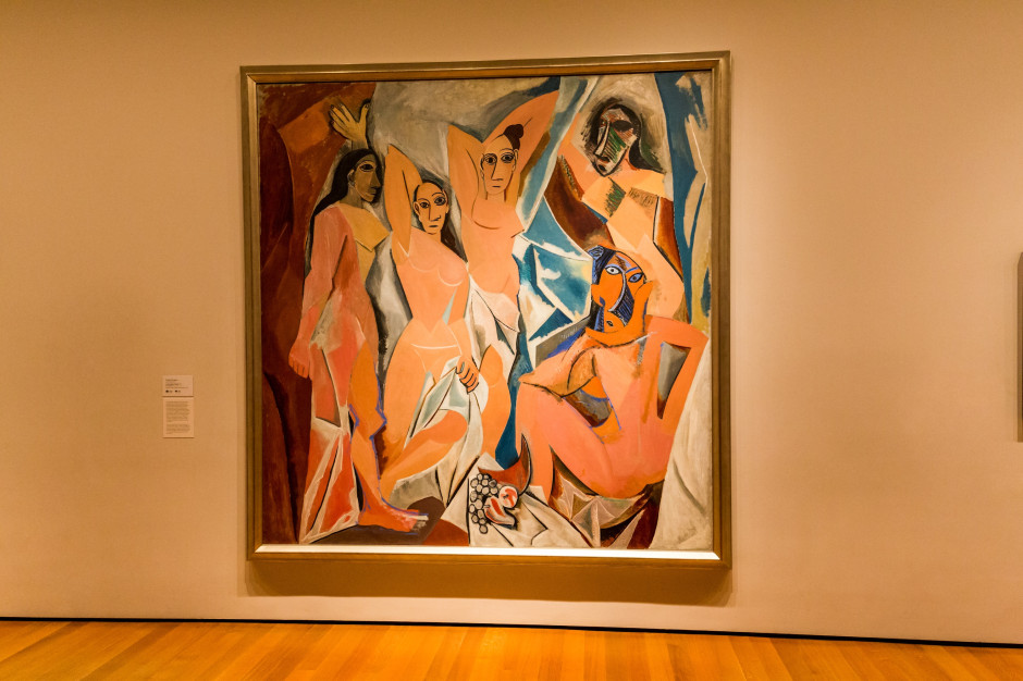 Les Demoiselles d'Avignon, Pablo Picasso, 1907, coleção MoMA / Shutterstock