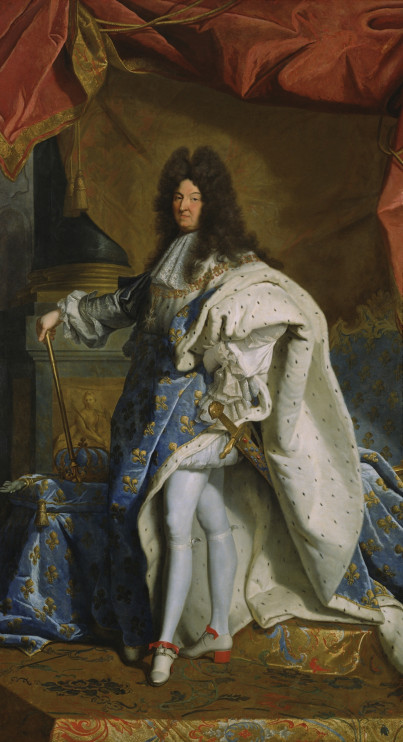 King Louis XIV - portrait of Hyacinthe Rigaud 1701 / Everett Collection / Shutterstock