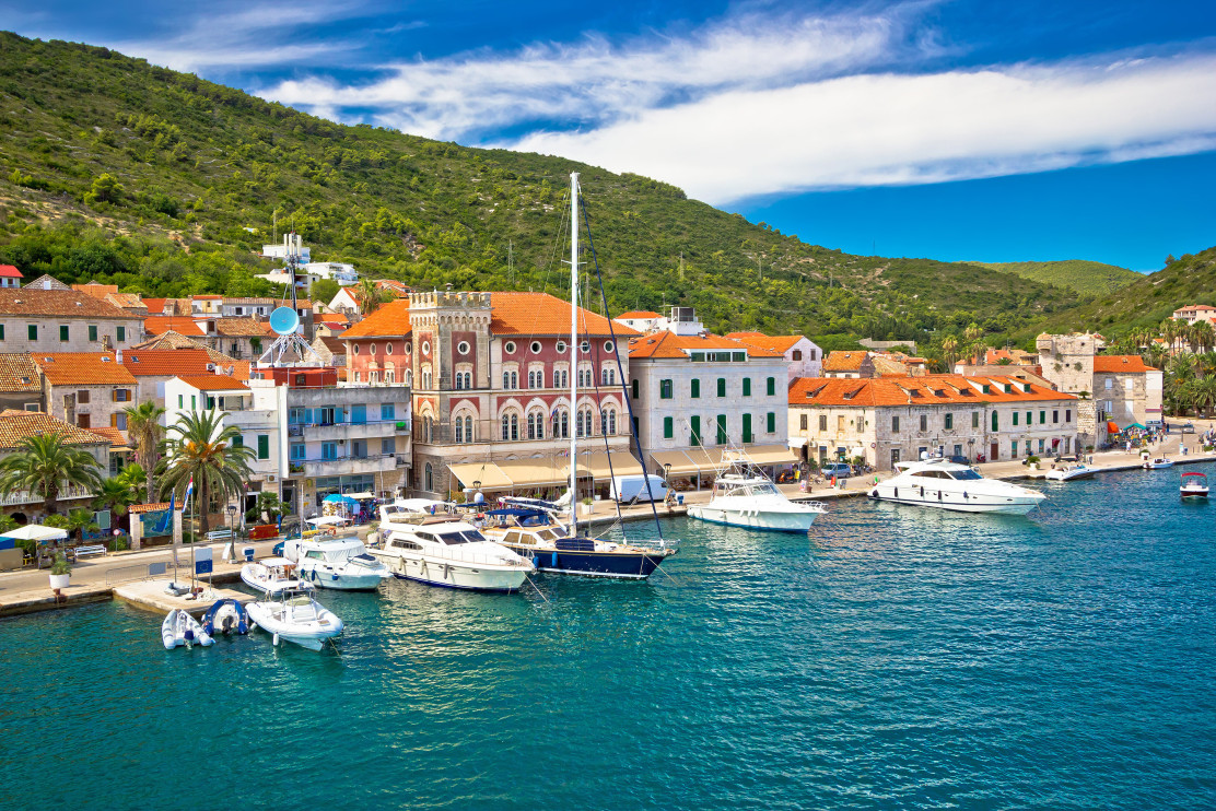 The town of Vis on the island of Vis / xbrchx / Shutterstock
