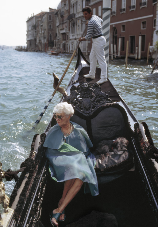 Peggy Guggenheim w Wenecji - 1968 / Getty Images / Tony Vaccaro