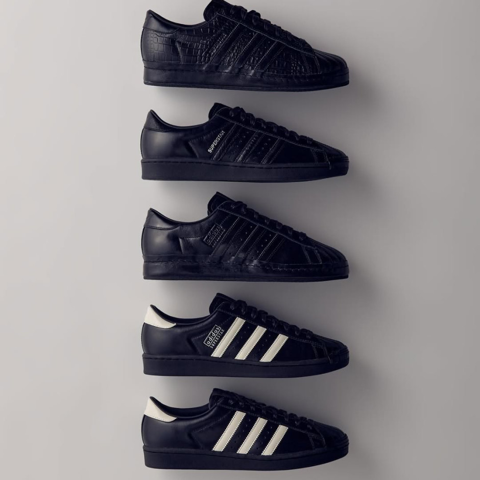 Adidas x Kith - Nuevo modelo de zapatillas Superstar Black Tie 2.0, materiales de prensa de Kith x Adidas
