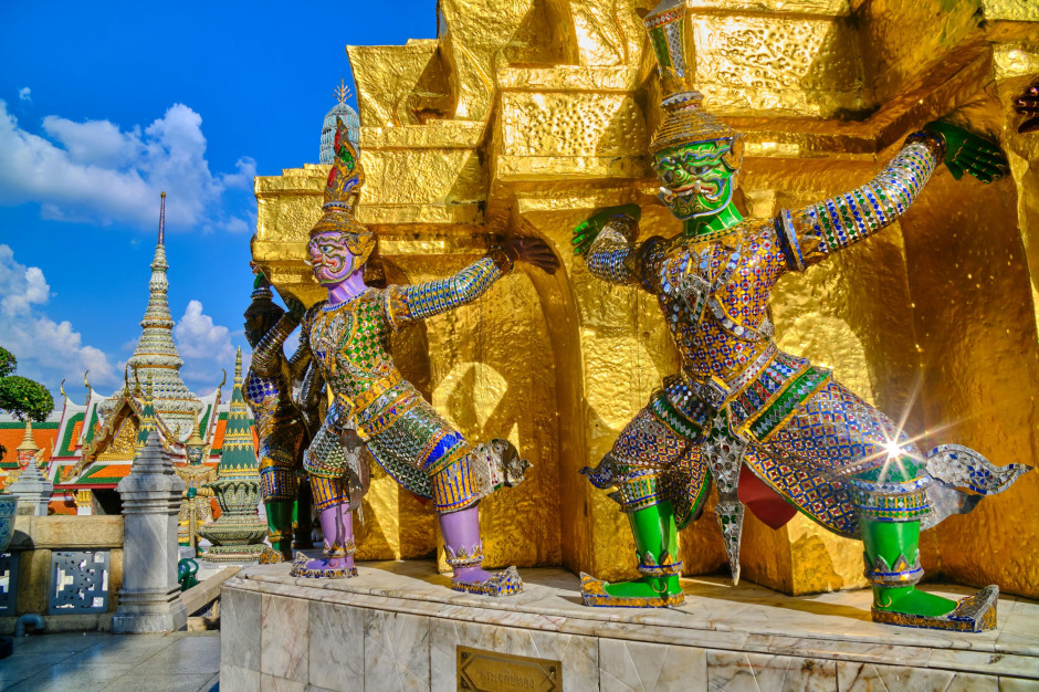 Temple Guardians, Wat Phra Kaew, Bangkok, Thailand