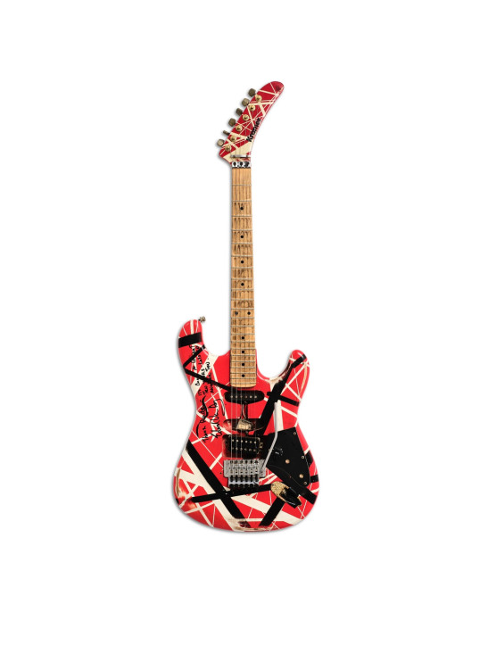 Eddie Van Halen's guitar is going up for auction. It could fetch a staggering sum. Photo: Sotheby's press materials