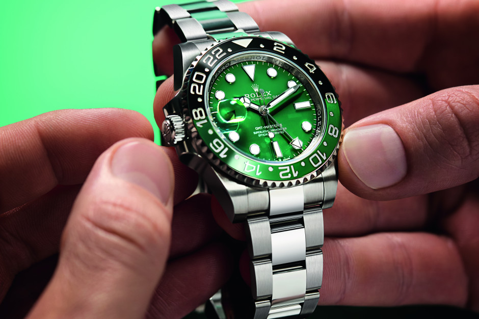 Новые часы Rolex GMT-Master II с циферблатом из зеленой керамики / Rolex, штампованный материал