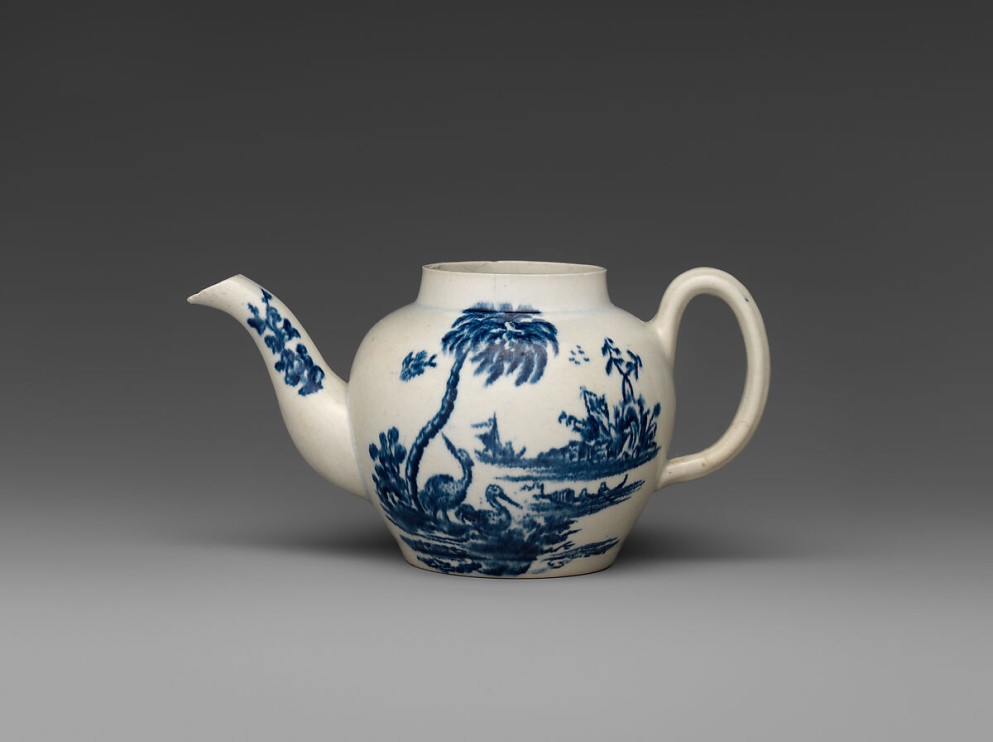 Bule de porcelana da John Bartlam, da coleção do Metropolitan Museum of Art / Foto: site do Metropolitan Museum of Art