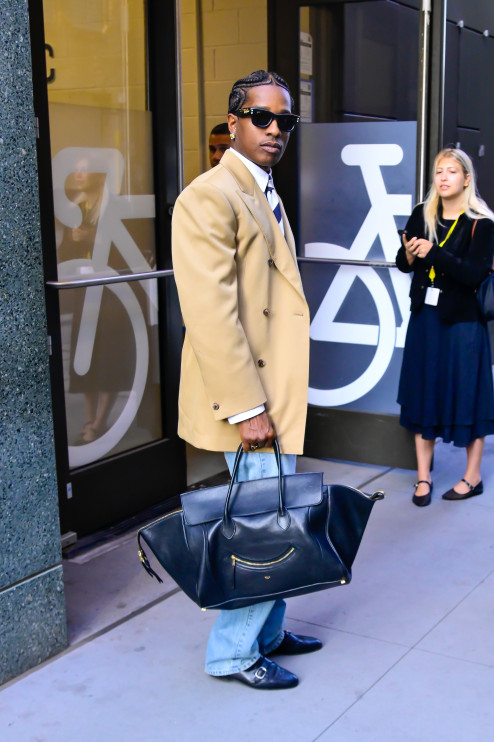 ASAP Rocky with the new version of the Phantom Bag by Celine/Photo: Getty Images, Raymond Hall