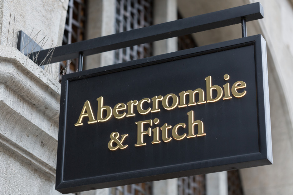 O crescimento das vendas da marca americana de roupas Abercrombie & Fitch desacelerou no segundo trimestre fiscal. Foto: Chris Redan / Shutterstock