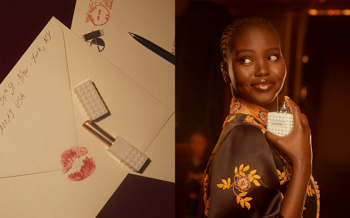 Valentino - Maquiagem e perfume Outono 2025 inspirados no Studio 54 / materiais de imprensa