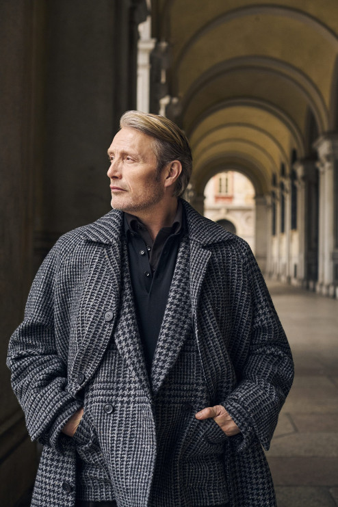 Zegna - Herfst 2025 reclamecampagne met Mads Mikkelsen / persmateriaal