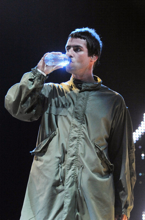 Liam Gallagher con un anorak/foto Getty Images, Gie Knaeps