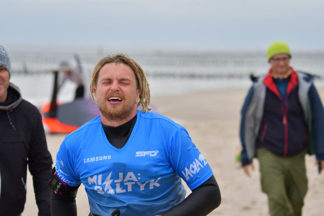 Maciej Rutkowski sailed across the Baltic Sea / private archive of the athlete