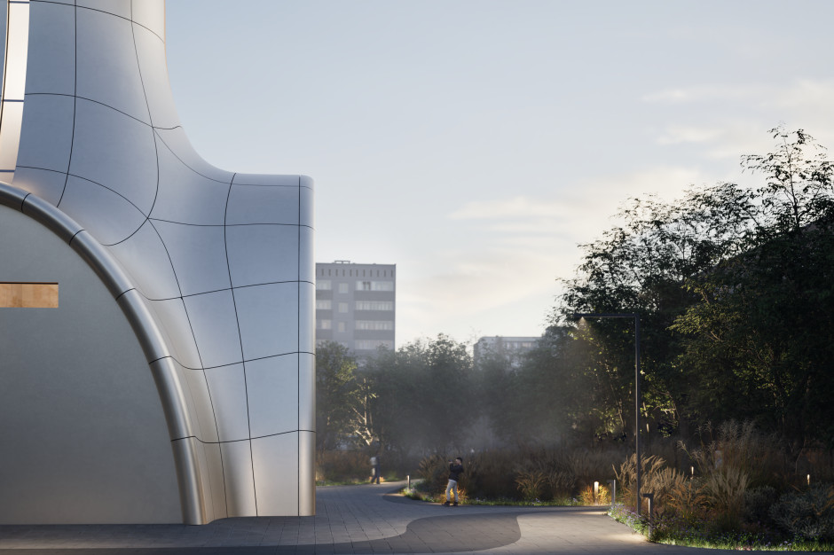 Ukrayna'da barınaklı benzersiz bir tapınağın tasarımları Lisans: Basın materyalleri / Aranchii Architects