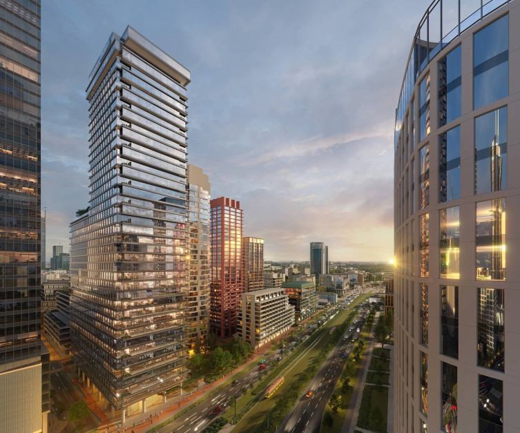 Varşova'da yeni bir AFI Tower gökdeleni inşa edilecek. Fotoğraf: Basın materyalleri / Echo Investment