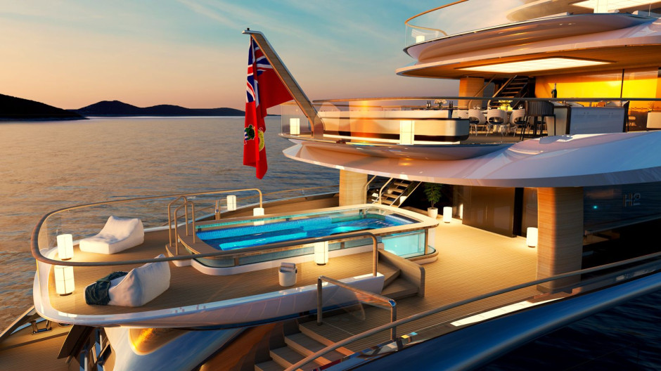 Turquoise Yachts presenteert de Rafale, een 81 meter lang superjacht. Foto: Persmateriaal / Turquoise Yachts